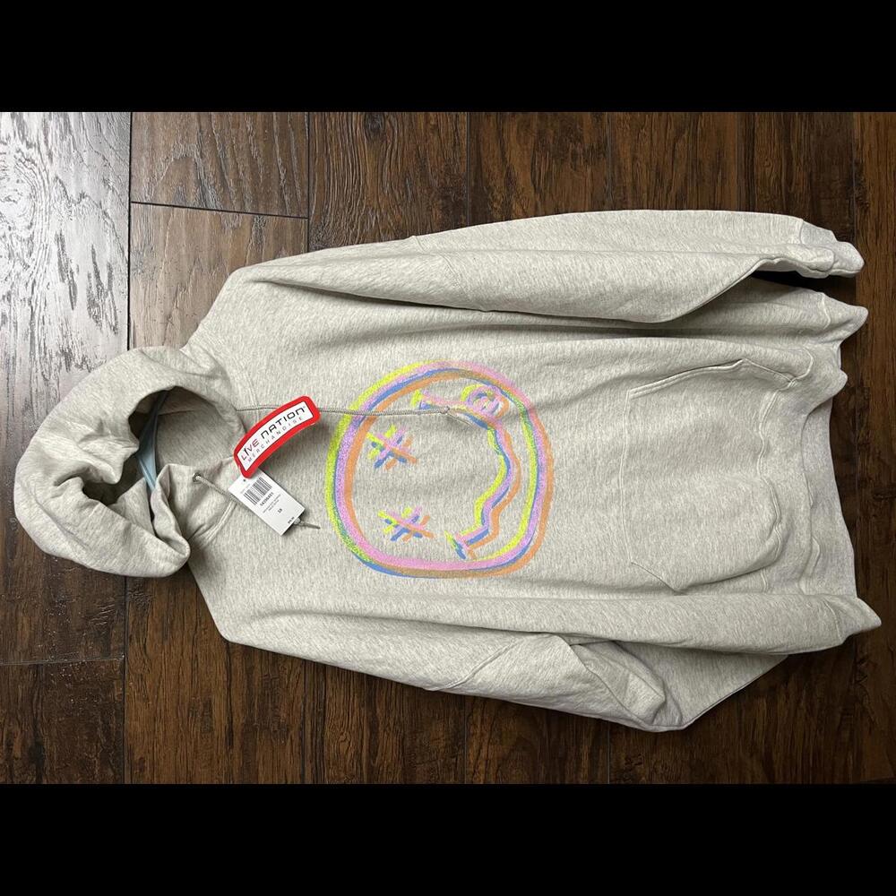 Nirvana Warped Smile Hoodie - 2 Sided Pullover Hoodie  3XL